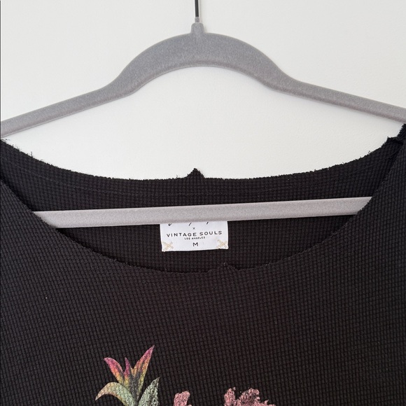 Free People Black Midi Dress with Floral Accents - Picture 11 of 13